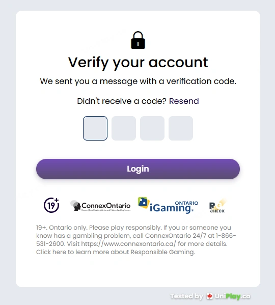 Delta Casino — registration step 5