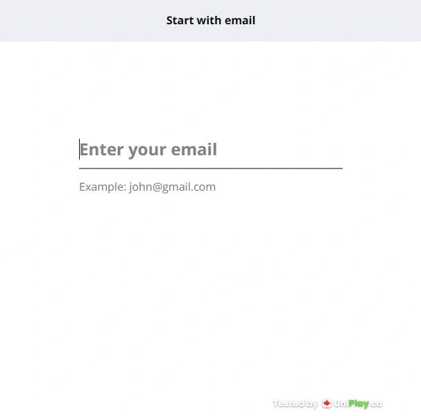 Amazon Slots — registration step 1