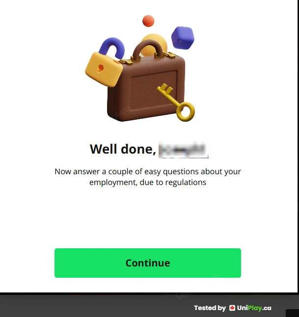 Amazon Slots — registration step 11