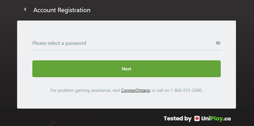 Grand Mondial — registration step 3