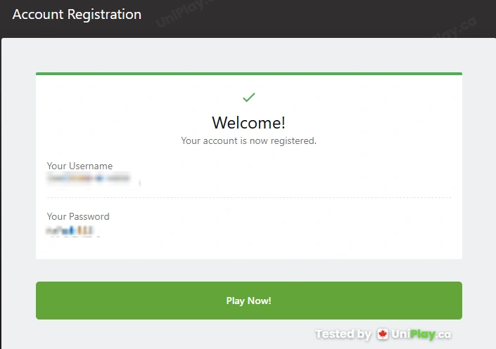 Grand Mondial — registration step 6