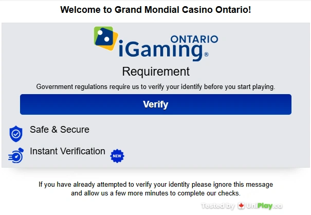 Grand Mondial — registration step 7