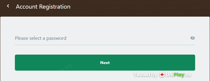 Yukon Gold Casino — registration step 3