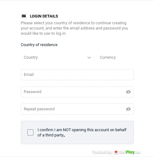 Pinnacle — registration step 1