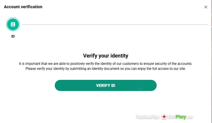 Titan Play — registration step 6