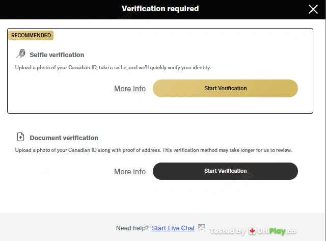 BetMGM Casino — registration step 11