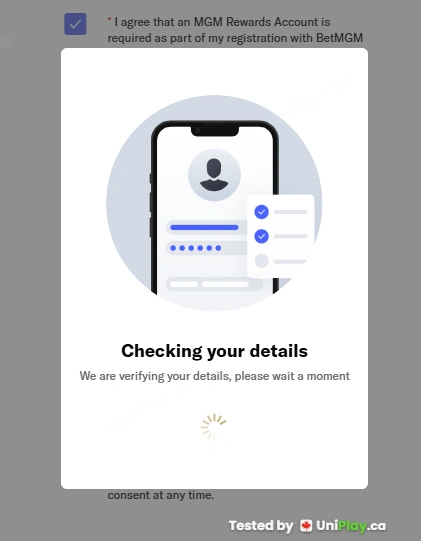 BetMGM Casino — registration step 9