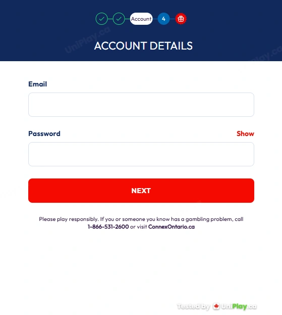 Monopoly Casino — registration step 7