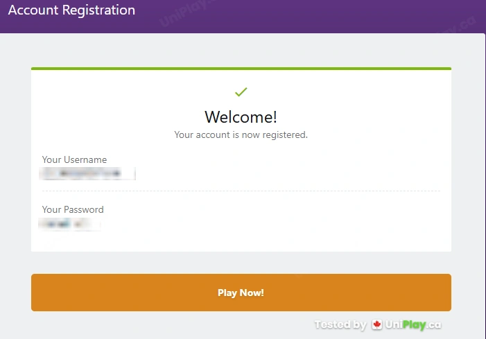 Zodiac Casino — registration step 6